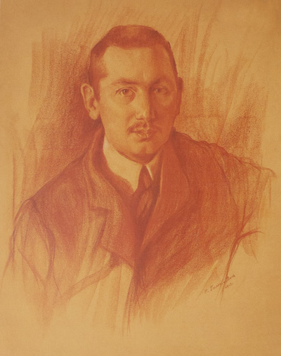 Vasily Komarovsky. Portrait by O.L. Della-Vos-Cardovskaya. 1911